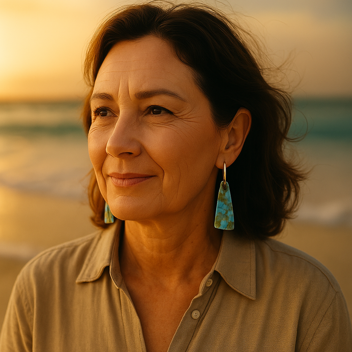 Ismeria | Náušnice Modrá laguna