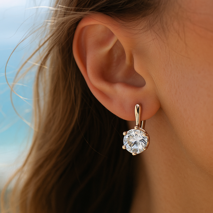Eirene | Kulaté náušnice se zirkonem