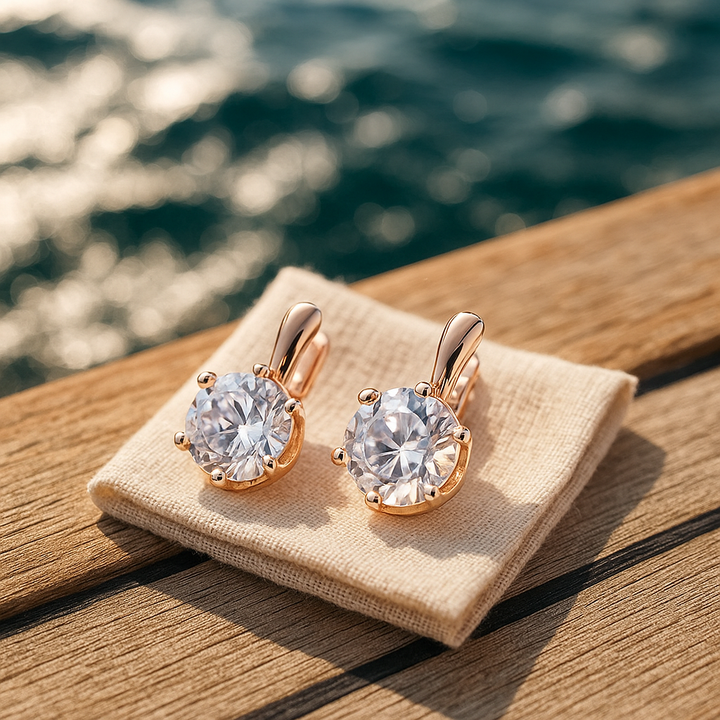 Eirene | Kulaté náušnice se zirkonem