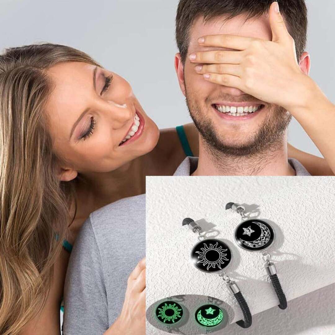 Simona – 2dílná sada náramků Slunce a Měsíc posilující vaši citovou vazbu