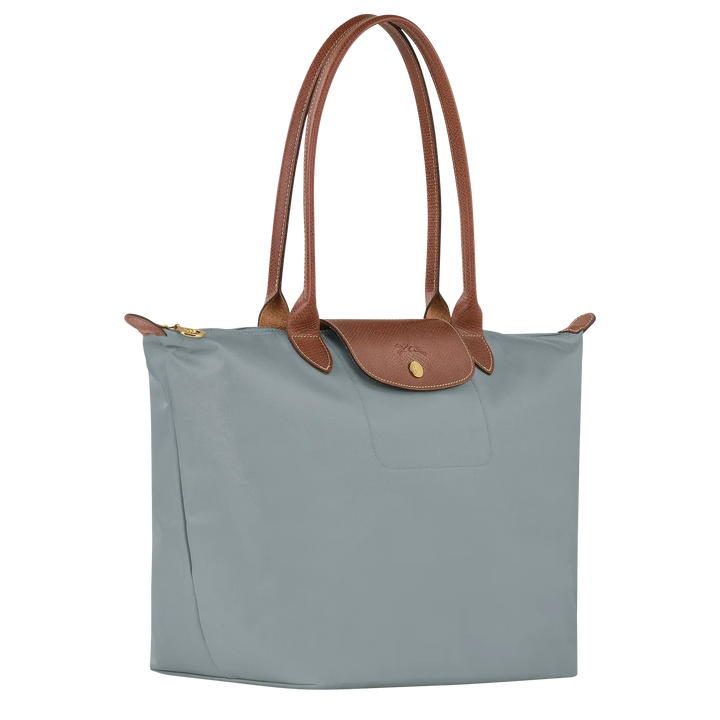 Longchamp - Velká taška Le Pliage Tote, ocelová