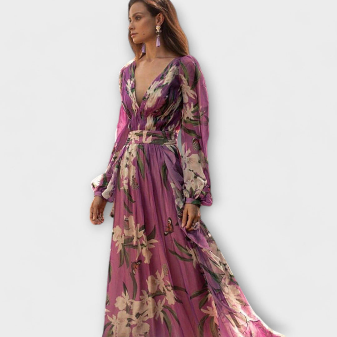 Lujza - Elegantní prémiové maxi šaty