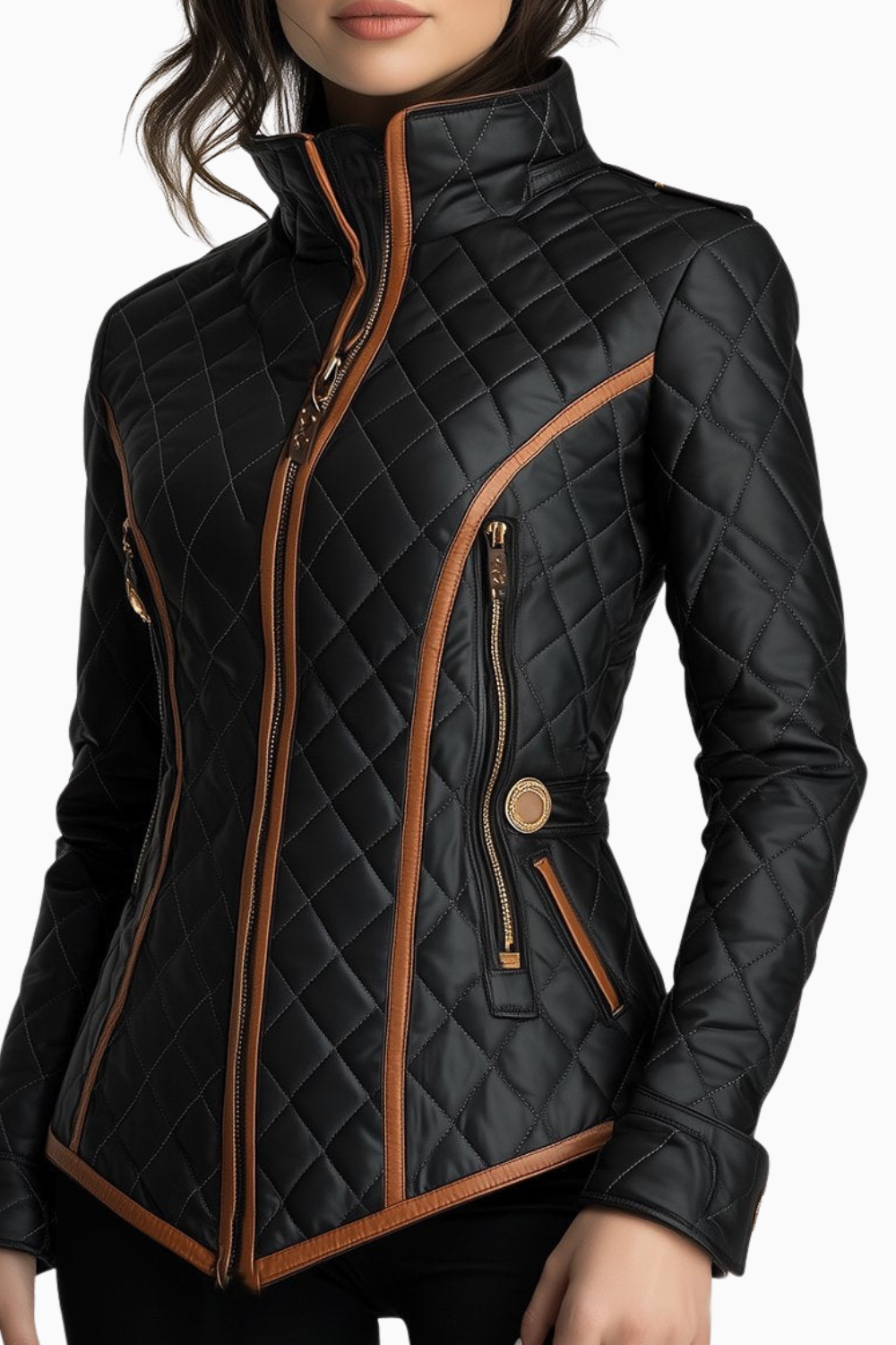 Bella | Diamond-quilted Padded Jacket