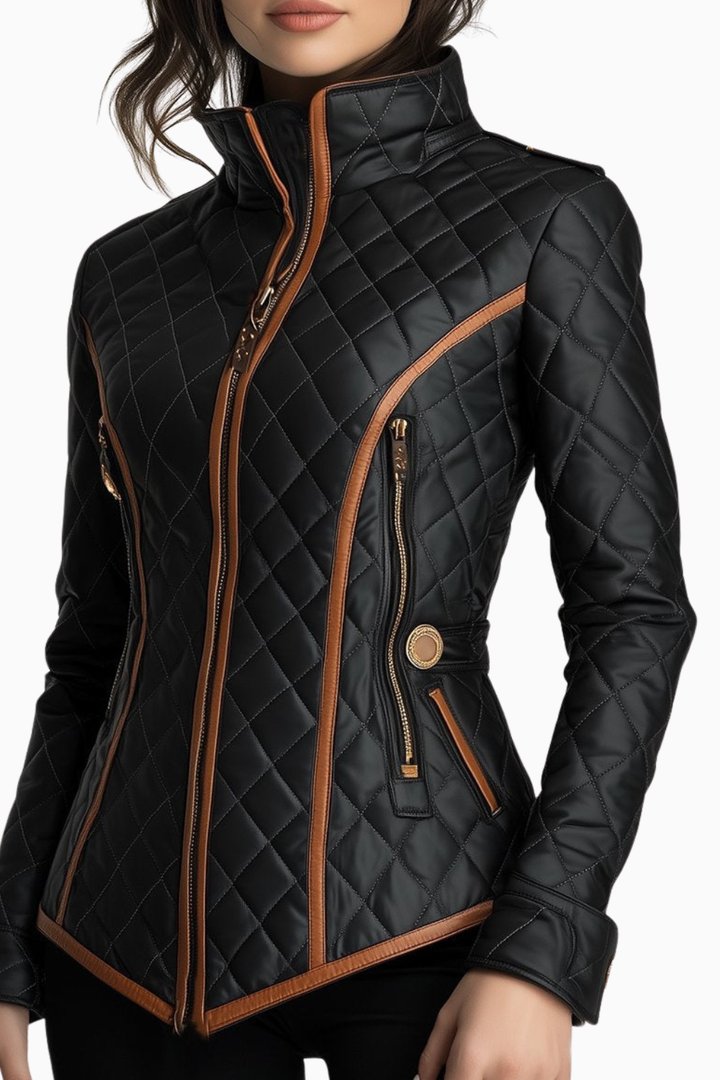 Bella | Diamond-quilted Padded Jacket