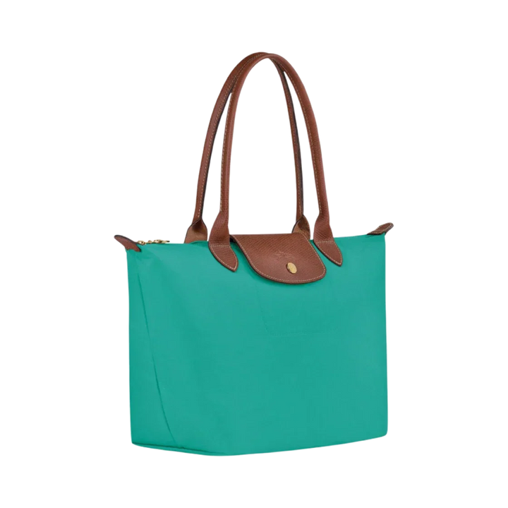 Longchamp - Velká taška Le Pliage Tote, tyrkysová