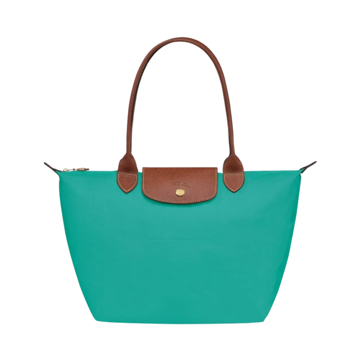 Longchamp - Velká taška Le Pliage Tote, tyrkysová