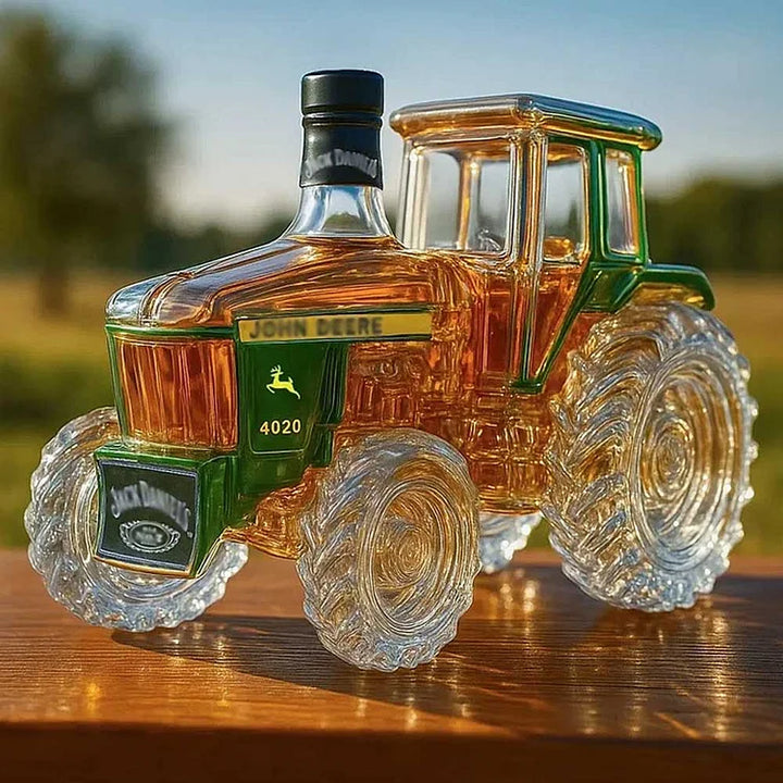 4020 Traktor Skleněná Whiskey Láhev