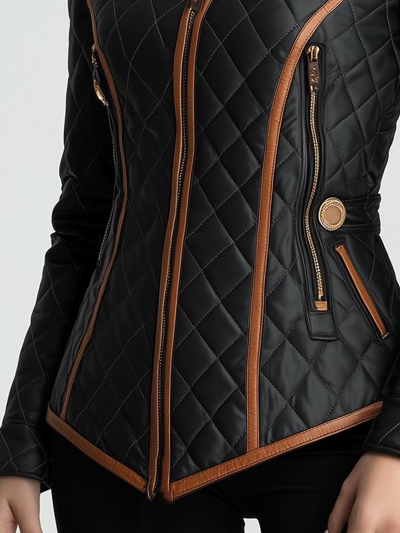 Bella | Diamond-quilted Padded Jacket